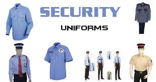 Security uniform range with shirts, trousers, caps and ties
