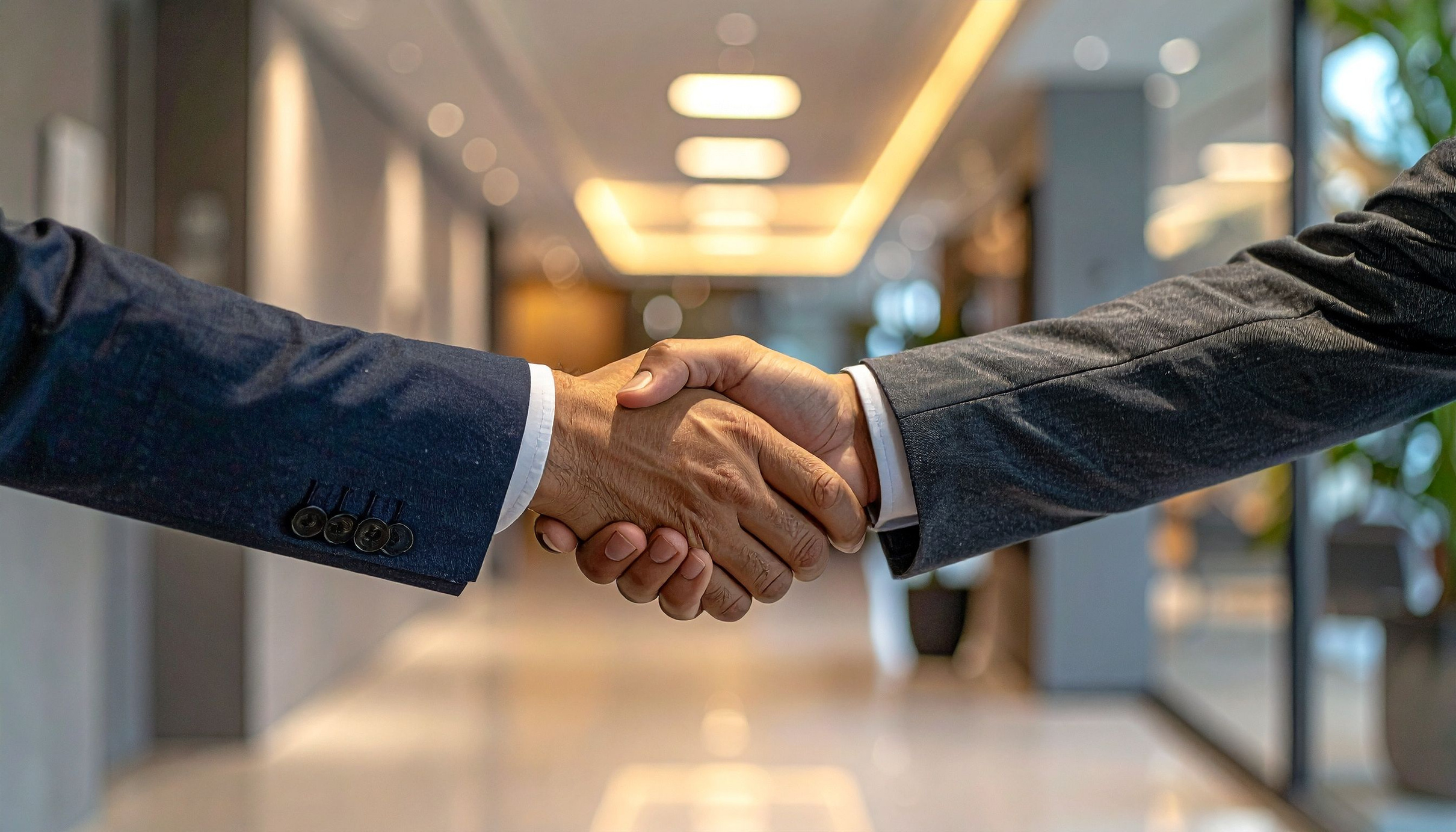A handshake illustrating business collaboration